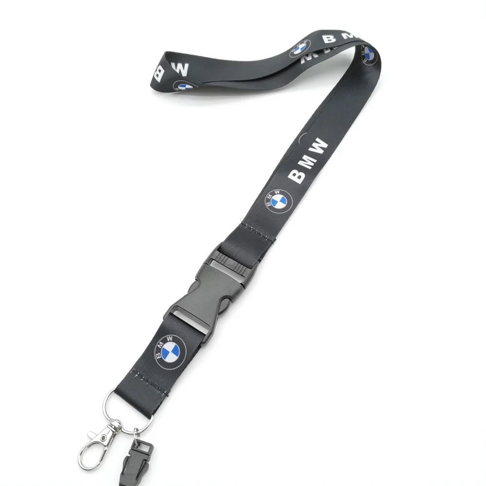 BMW Keychain Lanyard with Security Closure and Metal Hook