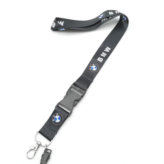 BMW Keychain Lanyard with Security Closure and Metal Hook
