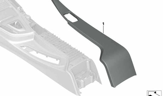 Moule de console centrale 51168090731 pour BMW F82, F83. BMW d'origine.