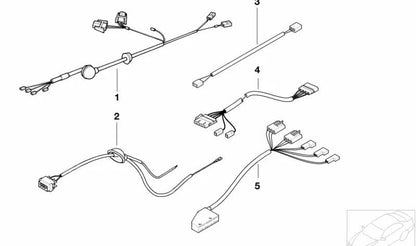 Cable adaptador conector asiento OEM 61106916218 para BMW Z3 E36 {Z3 1.8, Z3 1.9, Z3 2.0} con distintas versiones de motor y transmisión. Original BMW.