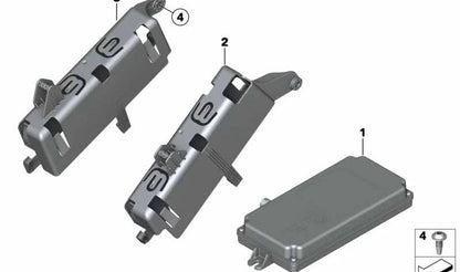Soporte de centralita OEM 66539232798 para BMW F30, F31, F34, F80, F32, F33, F36, F82, F83. Compatible con modelos 316d, 316i. Pieza original BMW.