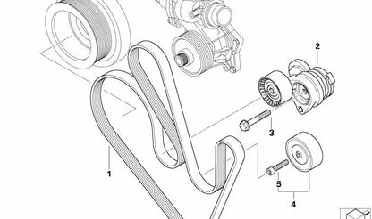 Tornillo de fijación M8x35 OEM 07119905409 para BMW E87, E46, E90, E91, E92, E93, E60, E61, E63, E64, E65, E66, E83, E53, E70, E71. Original BMW.
