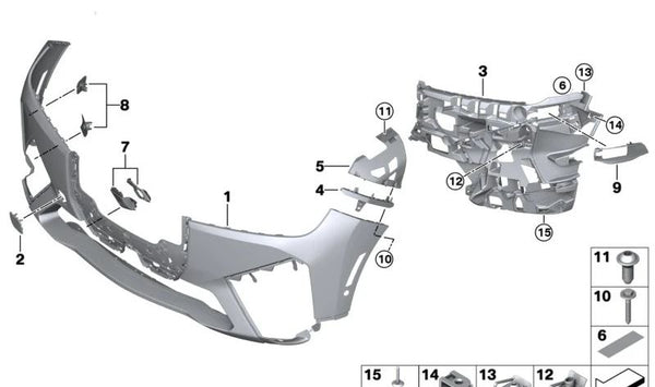 Amortiguador izquierdo OEM 51119477629 para BMW iX (I20) modelos M60, xDrive50, xDrive40. Compatible con versiones automáticas y tracción total. Original BMW.