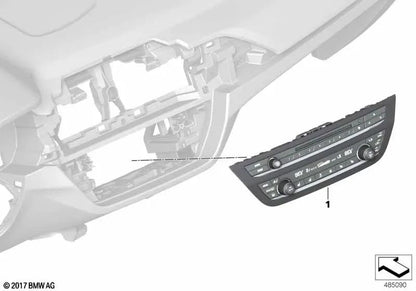 Set di riparazioni per il pannello di controllo radio e il condizionatore d'aria per BMW X3 F97, G01, G08, X4 F98, G02 (OEM 64115A4A4B0). BMW originale.
