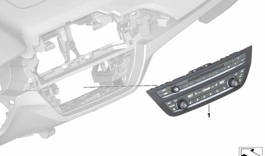 Kit de reparación unidad radio y climatizador OEM 64115A4A4A9 para BMW X3 (F97, G01, G08) y X4 (F98, G02). Original BMW.