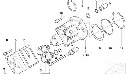 Válvula de admisión OEM 11361407095 para BMW E39, E52. Original BMW.