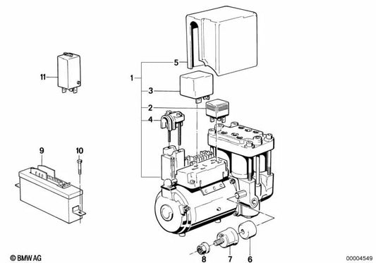 Unità di controllo ABS per BMW E34, E32 (OEM 34521158958). BMW originale.