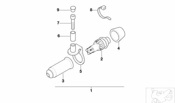 Boquilla OEM 61312316938 para motos BMW R 1200 RT, R 1100 R, K 1200 LT, R 1150 RT... y más. Original BMW Motorrad.