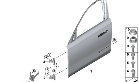 Retentor de puerta delantera OEM 51219450853 para BMW Serie 7 G70 735i, 740d, 740i, 750e xDrive… y más. Original BMW.