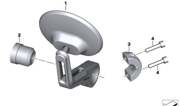 Casquillo distanciador OEM 51167924373 para BMW R nineT, R nineT Pure, R nineT Scrambler, R nineT Urban G/S... y más. Original BMW Motorrad.