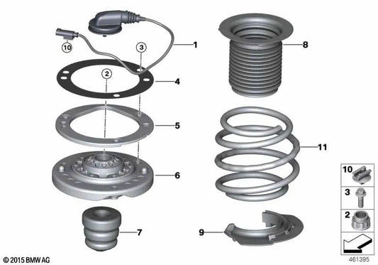 Gasket for BMW 3 Series F80, F80N, 4 Series F82, F83 (OEM 31307851700). Genuine BMW.