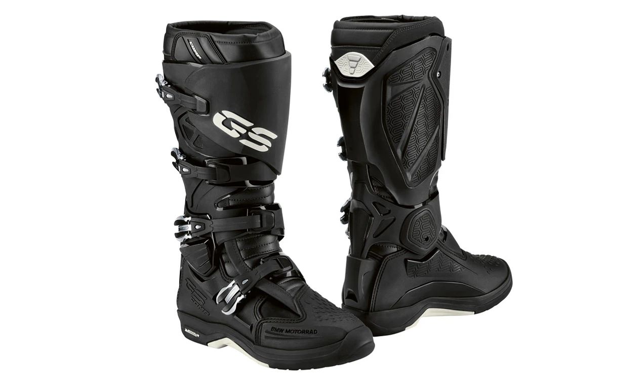 GS Competition boots size 40 OEM 76227913900 for BMW Adventure motorcycles. Original BMW Motorrad.