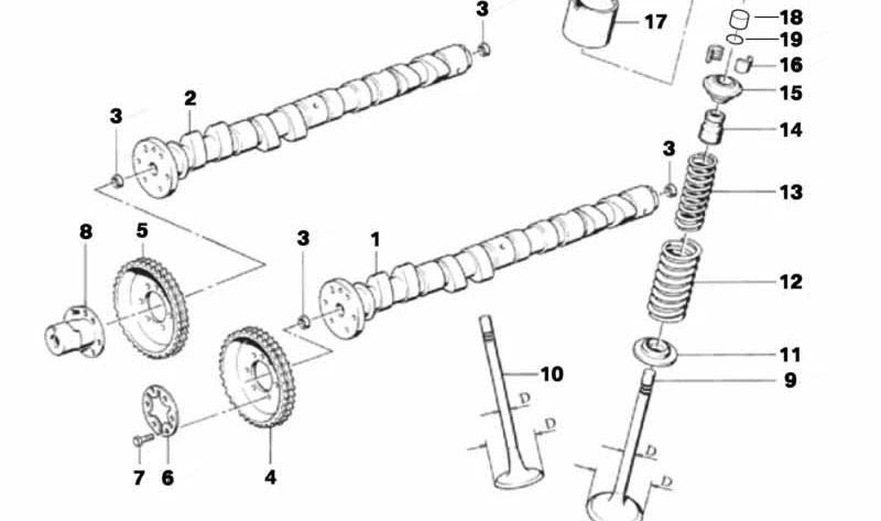 Válvula de Escape para varios modelos de BMW (OEM 11341313939). Original BMW