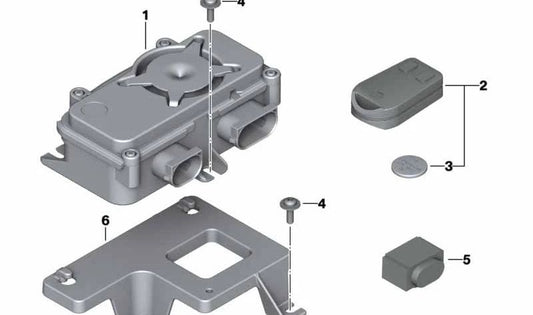 Supporto meccanismo di controllo OEM 65757729041 per motociclette BMW R 1200 RT e R 900 RT (K26). BMW MOTORAD originale.