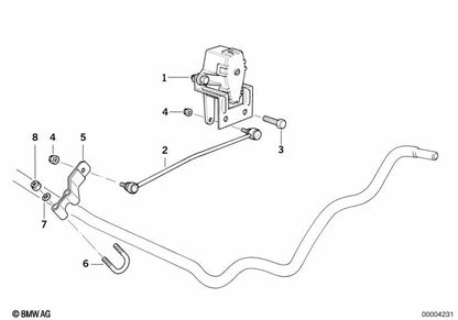 Lever for BMW 5 Series E34, 7 Series E32 (OEM 37121132470). Genuine BMW