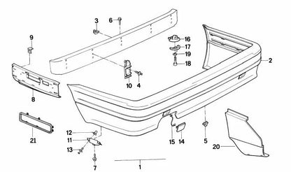 Tapa embellecedora OEM 51122239897 para BMW E30. Original BMW.