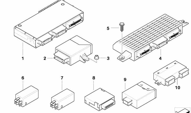 Módulo Base 3 para BMW X5 E53 (OEM 61359117101). BMW original
