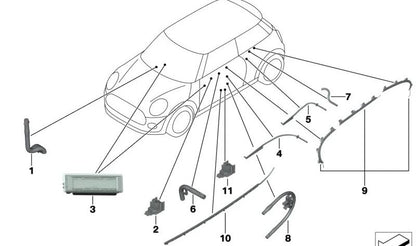 Módulo LED trasero OEM 63319263454 para MINI F54, F55, F56, F57, F60… y más. Original MINI.