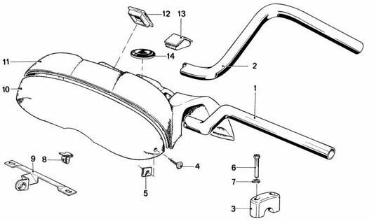 Soporte para BMW R248 (OEM 32711236895). Original BMW
