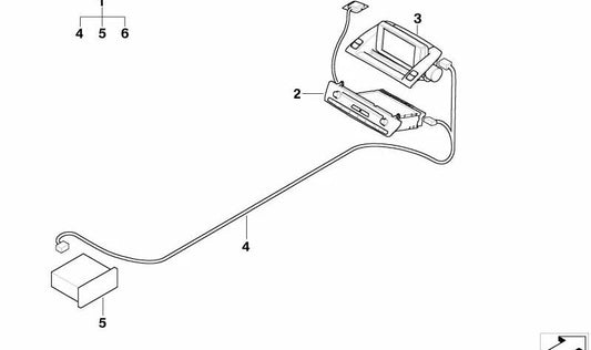 Pantalla Central (Central Information Display) OEM 65503452285 para BMW E83. Original BMW.