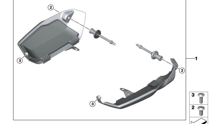Vis sans colliers OEM 46638527781 pour moto BMW R Ninet, R 1200 GS, S 1000 RR ... et plus. BMW original Motorrad.
