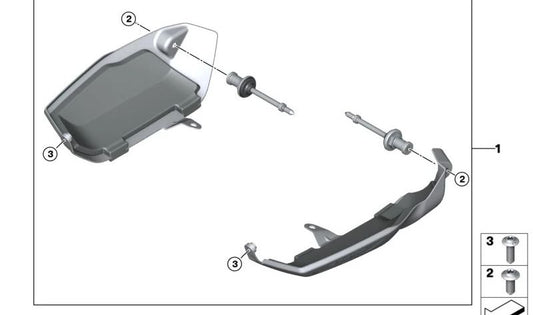 Vis sans colliers OEM 46638527781 pour moto BMW R Ninet, R 1200 GS, S 1000 RR ... et plus. BMW original Motorrad.