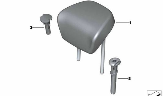 OEM 52207347551 Remoto in tessuto antracite per BMW F36, F36N. BMW originale.