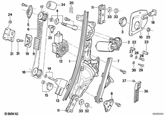 Noz hexagonal para BMW 3 E21 Series, E30, E36 (OEM 3211117965). BMW original