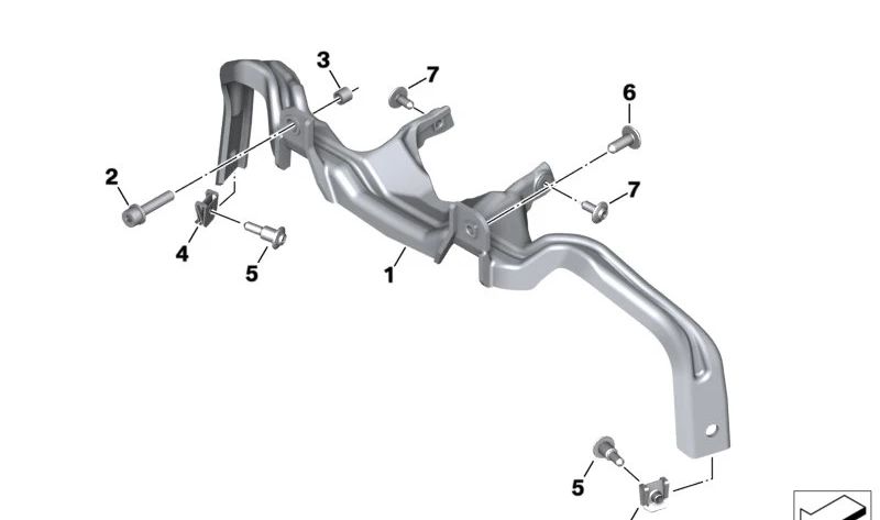Casquillo M6 OEM 07146960699 para moto BMW M 1000 RR (K66) 2020–2022. Original BMW Motorrad.