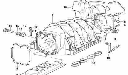 Sensor de temperatura del aire de admisión OEM 13621725324 para BMW E31, E32, E34, E36, E38. Original BMW.