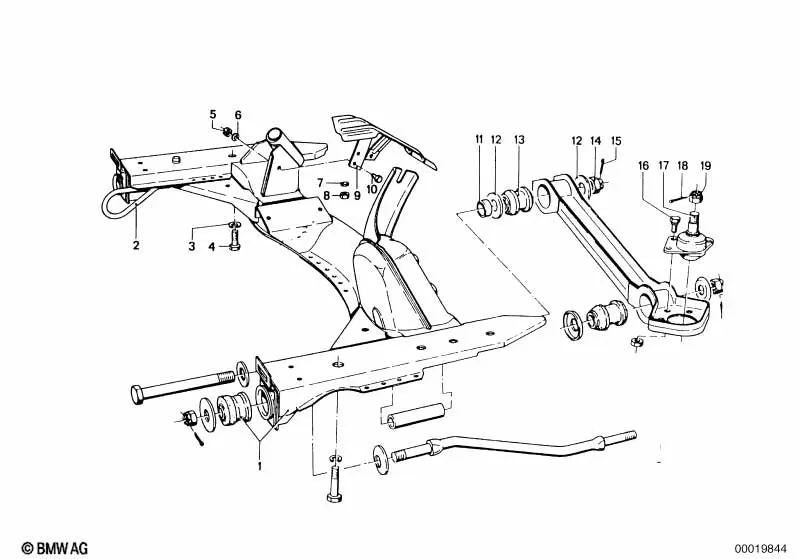 Washer for BMW F07, F10, F11, F06, F12, F13, F01N, F02N (OEM 31122614111). Genuine BMW.