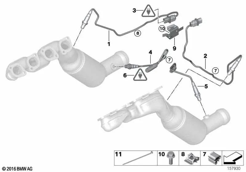 Connector housing bracket for BMW E53, E70 (OEM 12527524527). Original BMW.