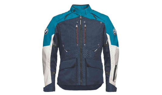 Chaqueta GS Rallye GORE-TEX azul OEM 76115B3D416 para todas las motos BMW. Original BMW Motorrad.