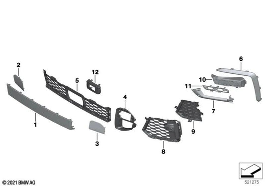 Blende vordere Stoßstange für BMW G06 (OEM 51118080959). Original BMW