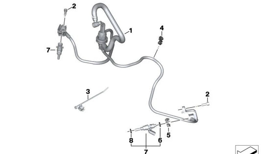 OEM do injetor de gasolina 13617923519 para BMW Motorrad R Ninenet (RK21, RK22, RK23, RK33), R 12 NINENET (RKR1, RKR3). Compatível com os modelos 2020-2024. Substituição original do BMW Motorrad.