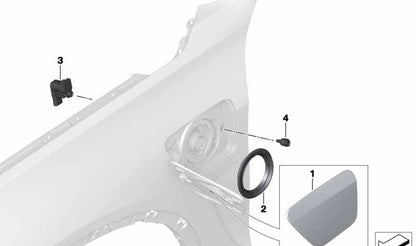 Pasador de bloqueo OEM 51177451148 para BMW F45, F30, F15 y MINI F60. Original BMW y MINI.