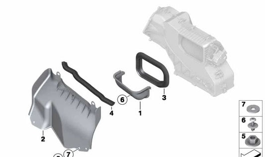 Junta de perfil OEM 64226916618 para MINI R50, R53, R56, Clubman R55, Cabrio R52, Coupé R58, Roadster R59, Countryman R60, Paceman R61... y más. Original MINI.