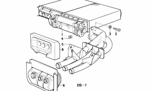 Radiador para BMW Serie 5 E34 (OEM 64111384725). Original BMW