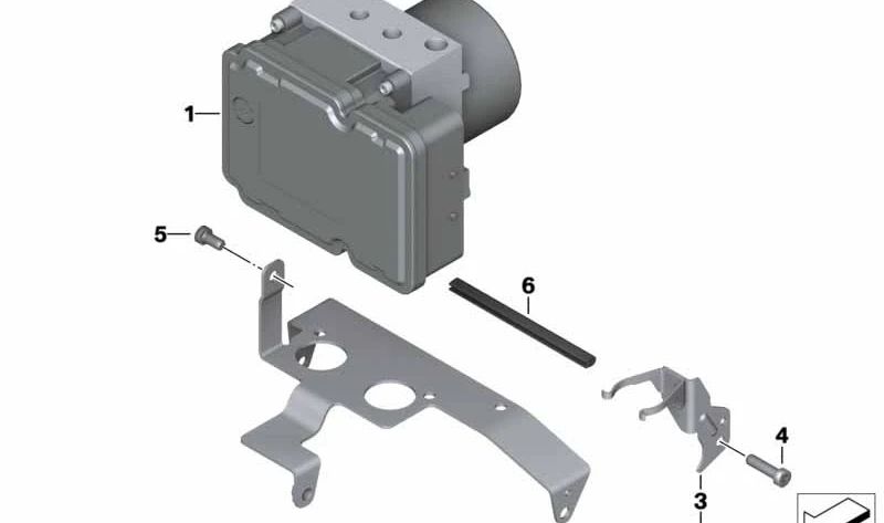 Suporte ao modulador de pressão OEM 34517709306 para motocicletas BMW R1200GS, R1200RT, R1200R, R1200ST ... e muito mais. BMW Motorrad original.