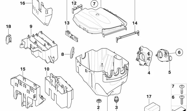Módulo E-Box OEM 12907584147 para BMW {E81, E82, E87, E88, E90, E91, E92, E93, E84}. Original BMW.