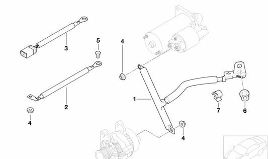 Tornillo hexagonal con arandela OEM 07147122479 para BMW E93, F30, F33, F83, F10, F06, F12, F13, F25, F26, E70, E71, E85, E86. Original BMW.