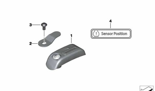 Piastra di supporto OEM 65758527331 per BMW Motorrad C 600 Sport, C 650 GT... e altro ancora. BMW Motorrad originale.