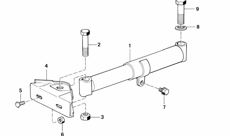 Amortiguador delantero izquierdo OEM 51111967377 para BMW E24 635CSi (1978-1989). Pieza original BMW.