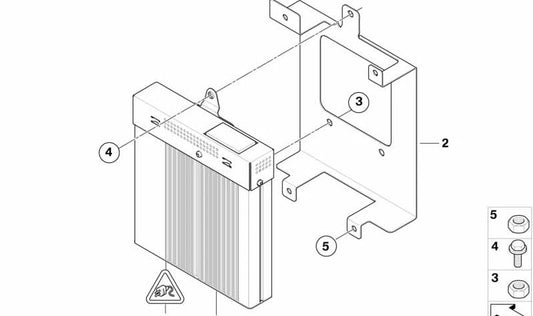 Soporte amplificador OEM 65126930053 para MINI Cooper R52, R53, Cooper S R52, R53, One R50, R52. Original MINI.