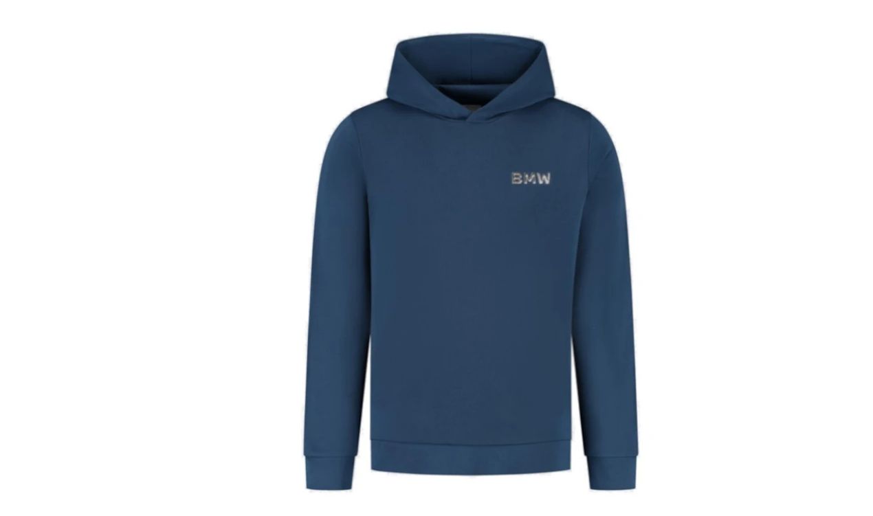 Sudadera con capucha unisex azul talla M OEM 80145B70C68 válido para BMW. Original BMW