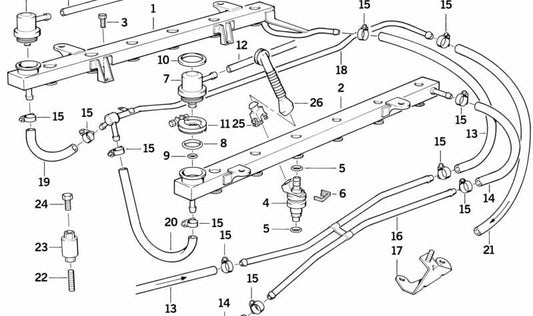Vite prigioniera OEM 13531729193 per BMW E32, E31. BMW originale.