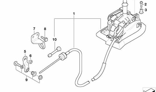 Mando de cambio Steptronic OEM 25167514885 para BMW Z4 E85. Compatible con versiones automáticas. Original BMW.