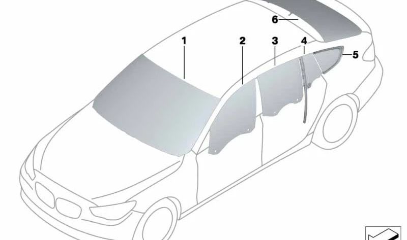 OEM 51337197909 left front front door for BMW F07. Original BMW.