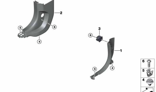 Left Side Panel OEM 51477479199 for BMW F91, F92, F93, G14, G15, G16. Original BMW
