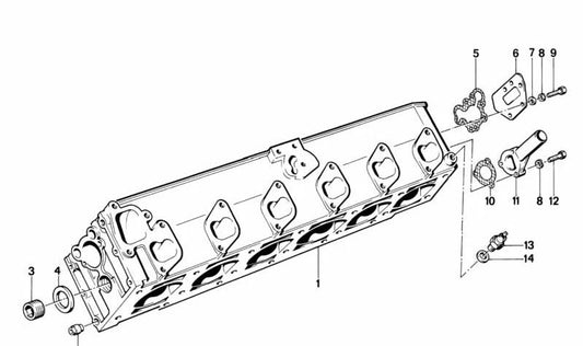 Cylinder head for BMW 7 Series E23 (OEM 11121278992). Original BMW